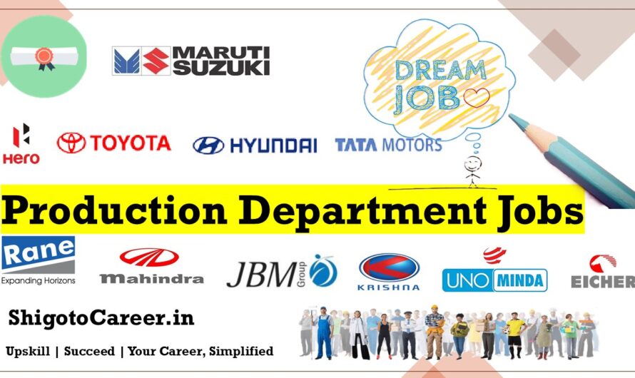 Production Department Jobs